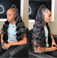 13*4 HD Lace Frontal With Bundles Body Wave 12A Brazilian Virgin Human Hair Weave