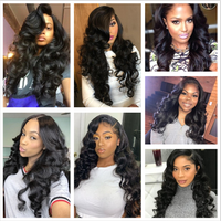 4*4 Lace Closure With Bundles Loose Wave 12A Brazilian Virgin Human Hair Weave
