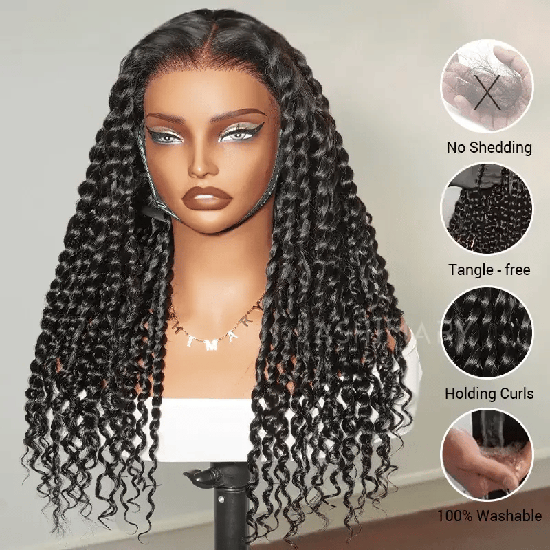 Two Strands Twists 360 Lace Frontal with Invisi Strap Pre-Braid Glueless Human Hair Wigs