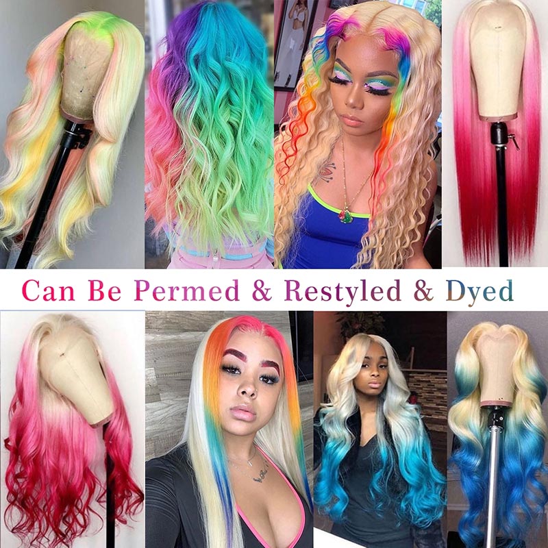 613 Honey Blonde Hair 13x4 HD Lace Front Human Hair Wigs 3D Body Wave