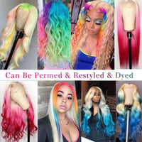 613 Honey Blonde Hair 13x4 HD Lace Front Human Hair Wigs 3D Body Wave