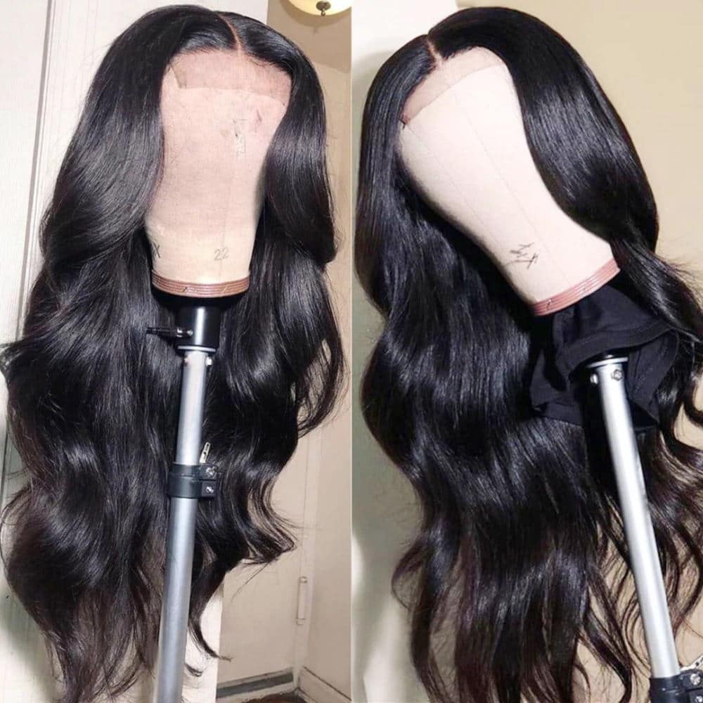 Body Wave 4*4 Transparent HD Lace Closure Wig Glueless Lace Front Human Hair Wigs