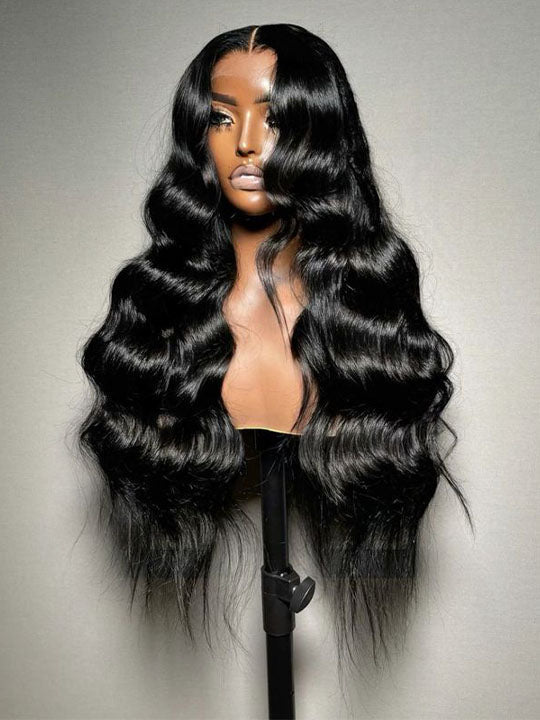 Pre-Bleached Knots Body Wave 13x4 HD Full Lace Frontal Wig Upgrade Ready to Go Wigs