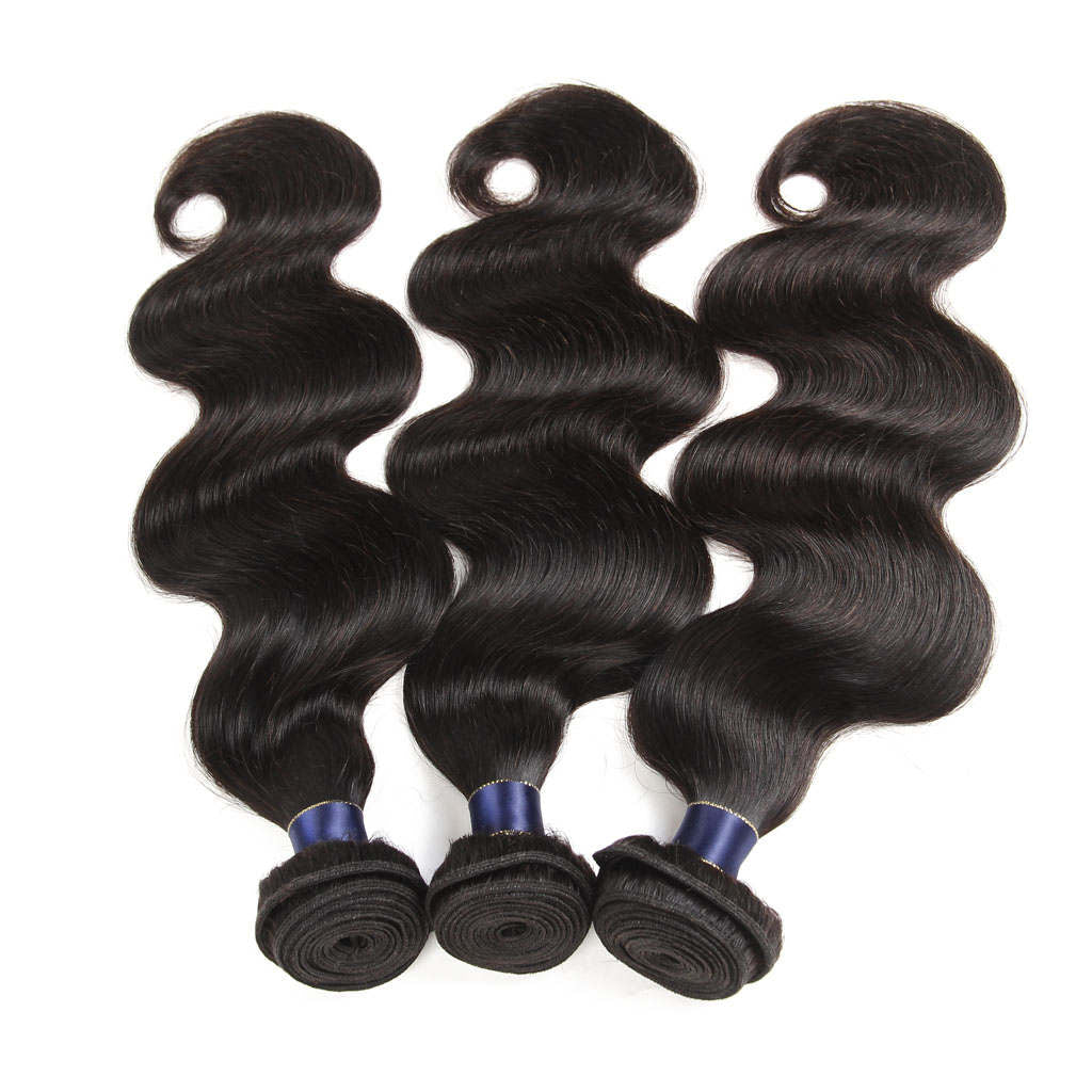 Body Wave 3 Bundles With 13*4 HD Lace Frontal Closure 10A Brazilian Human Hair Weave