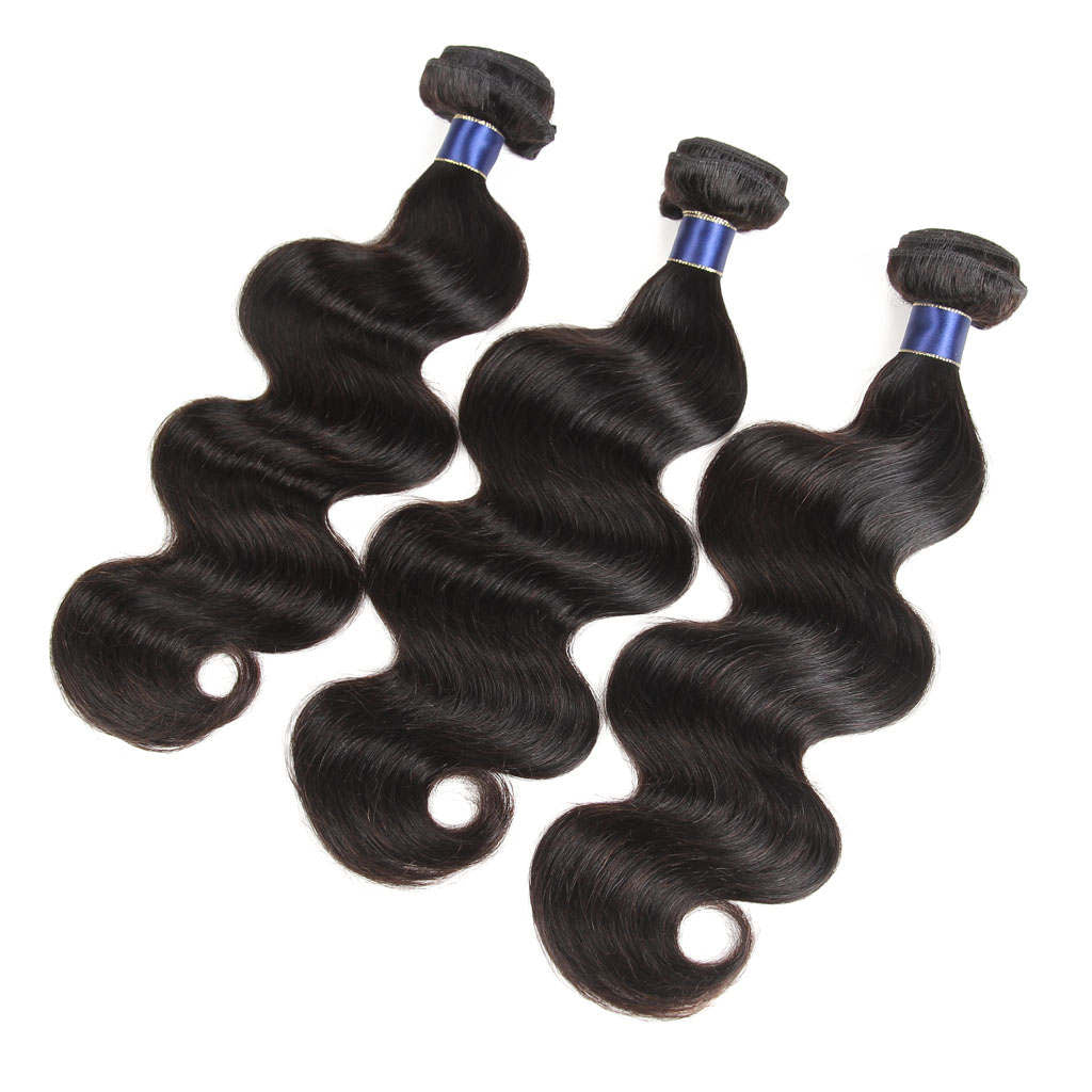 Body Wave 3 Bundles With 13*4 HD Lace Frontal Closure 10A Brazilian Human Hair Weave