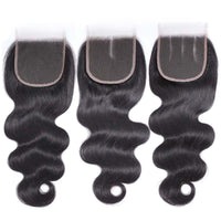 4x4 Lace Closure Straight / Wavy / Curly Human Hair Closures