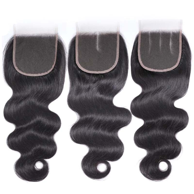 4x4 Lace Closure Straight / Wavy / Curly Human Hair Closures