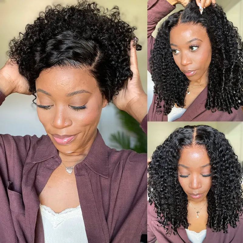 Burmese Curly Invisi Strap Pre-Cut Lace 360 Glueless Wig With Bleached Knots Snug Fit Wear Go Wig
