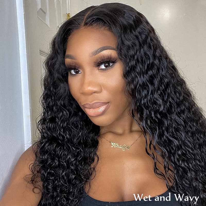 [Wear & Go] Air Wig Deep Wave 4x4/5x5/6x4.5 Lace Closure Wig 14A Virgin Hair