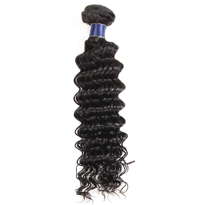 Deep Wave Bundles Grade 12A Brazilian Virgin Human Hair Weaves Bundle Deals