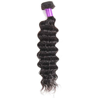 Deep Wave Bundle Deals Grade 10A Brazilian Virgin Human Hair Weaves