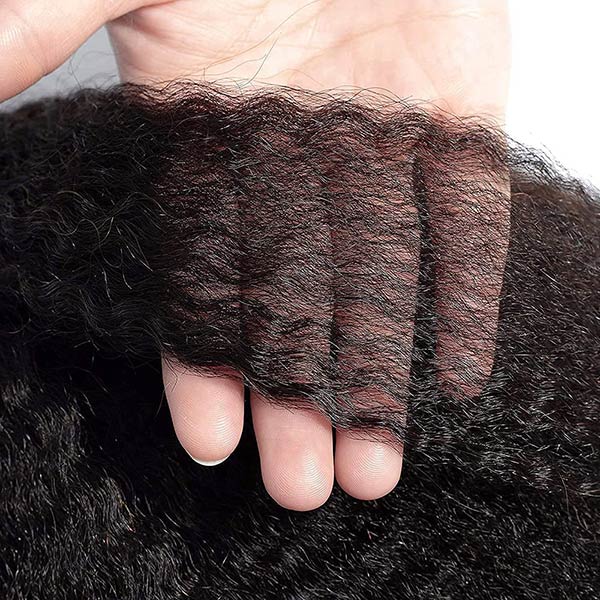 Brazilian Transparent Full Lace Kinky Straight Virgin Human Hair Wigs