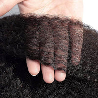 Brazilian Transparent Full Lace Kinky Straight Virgin Human Hair Wigs