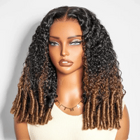 Burmese Curly Chestnut Brown Ombre Invisi Strap Snug Fit 360 Transparent Lace Frontal Bleached Knots Pre Cut Lace Wig Glueless Top Human Hair Wig