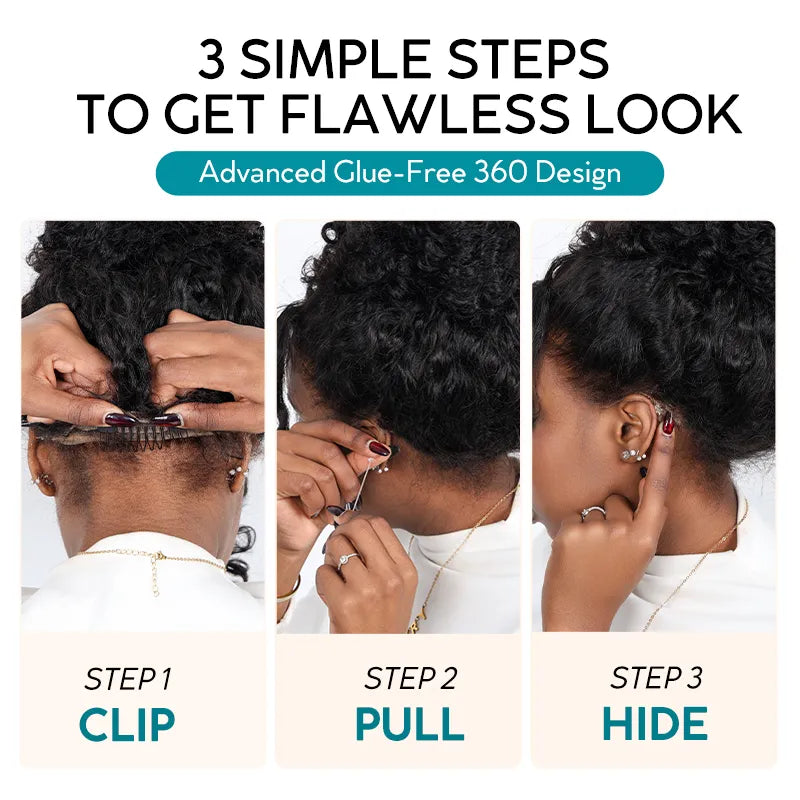 Ashimary 360 Skin Lace Cozy Invisi Strap Deep Wave Dark Highlight Pre Everthing 360 Lace Frontal Glueless Install Wig