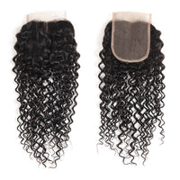 4x4 Lace Closure Straight / Wavy / Curly Human Hair Closures
