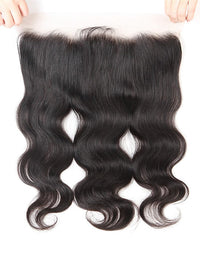 13x4 HD Transparent Lace Frontal Closure Brazilian Virgin Human Hair