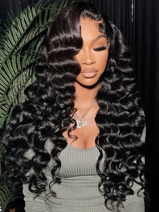 13x6 Lace Frontal Wig Ready to Wear Glueless Loose Deep Wave Wigs