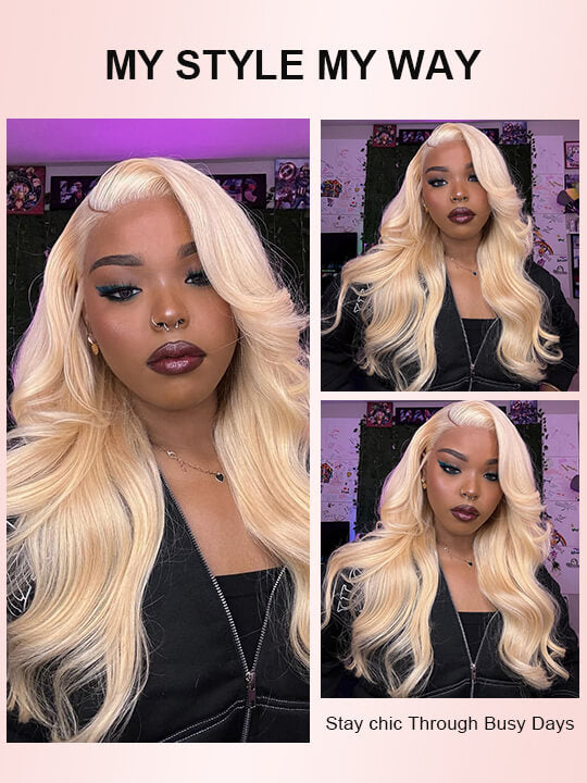 5*5 6*6 HD Lace Wigs 613 Blonde Hair 3D Body Wave Brazilian Virgin Human Hair Wigs