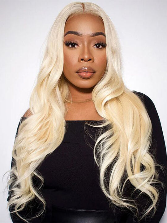 5*5 6*6 HD Lace Wigs 613 Blonde Hair 3D Body Wave Brazilian Virgin Human Hair Wigs
