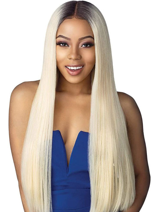 1b/613 Ombre Blonde Wig 13x4 Lace Front Human Hair Wigs Brazilian Straight Hair