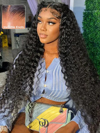 13x6 Lace Frontal Wig Deep Wave 36 38 40 Inch Ear to Ear Full Lace Frontal Long Human Hair Wigs