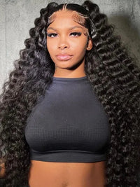 38 40 Inches Long Wig Loose Deep Wave Virgin Human Hair 13x4 Lace Frontal Wigs