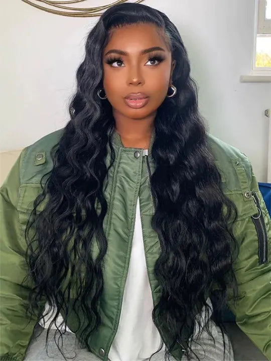 38 40 Inches Long Wig Loose Deep Wave Virgin Human Hair 13x4 Lace Frontal Wigs