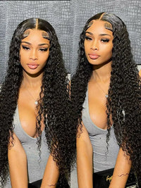 40 Inches Long Wig Deep Wave Virgin Human Hair 13x4 Real HD Lace Frontal Wigs