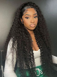 40 Inches Long Wig Deep Wave Virgin Human Hair 13x4 Real HD Lace Frontal Wigs