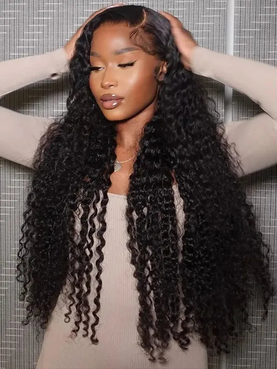 40 Inches Long Wig Deep Wave Virgin Human Hair 13x4 Real HD Lace Frontal Wigs