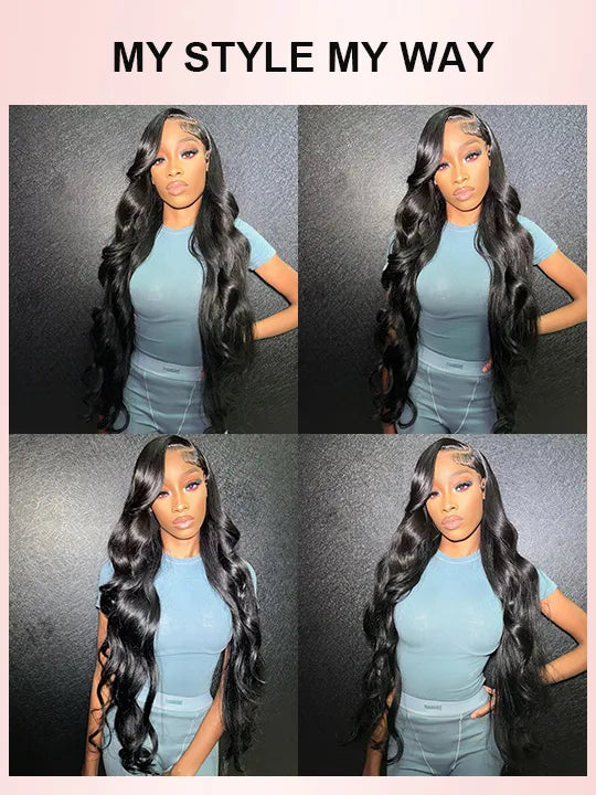 40 Inch Long Body Wave Wig Mermaid Hair 13x4 HD Lace Frontal Pull & Go Human Hair Wigs