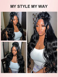 40 Inch Long Body Wave Wig Mermaid Hair 13x4 HD Lace Frontal Pull & Go Human Hair Wigs