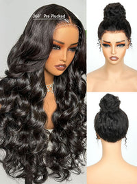 Kisslove Hair Body Wave Invisi-Drawstring 360 Lace Wig Pre Everything Glueless Lace Frontal Wigs
