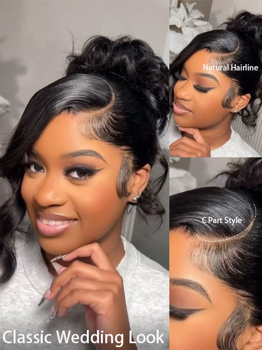 Kisslove Beginner Friendly Snug Fit 360 Lace Frontal Wig Bone Straight Hair Wigs With Invisi-Drawstring