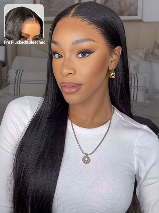 [85% Off] Beginner Friendly Invisi Drawstring 360 Lace Wig Bone Straight Hair Wigs