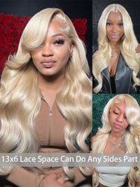13x6 Lace Wig 613 Honey Blonde Hair 3D Body Wave Human Hair Wigs