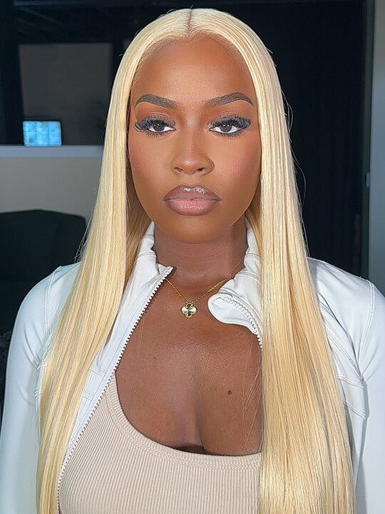 613 Honey Blonde Wig 13x4 HD Lace Front Human Hair Wigs Brazilian Straight Hair