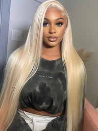613 Honey Blonde Wig 13x4 HD Lace Front Human Hair Wigs Brazilian Straight Hair