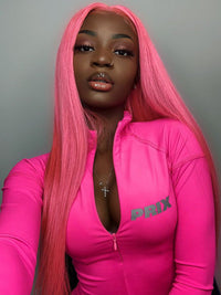 Blonde Wig Barbie Pink/Purple/Silver Grey Straight Hair 13x4 Lace Front Wig Colored Wigs