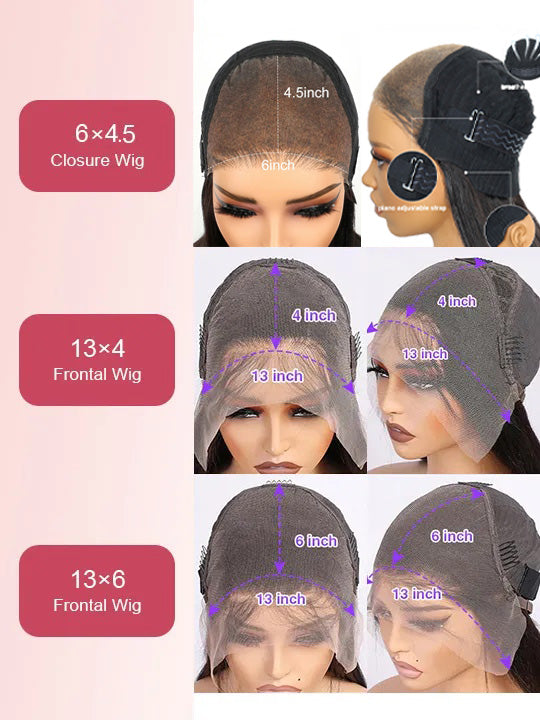 Kisslove Hair Brown Highlight Silky Press Yaki Straight Bob Wig 13x4 Lace Frontal Short Bob Wigs