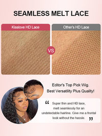Double Drawn Kinky Curly Glueless 5x5 HD Lace Closure Wig Brazilian Human Hair Wigs