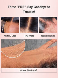Bleached Knots Highlight Wig Deep Wave 13x4 HD Lace Frontal Virgin Human Hair Wigs