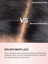 Curtain Bangs Highlight Wig 13x4 HD Lace Wigs 3D Body Wave 100% Human Hair