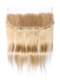 Ash Blonde Bundles With 5x5 13x4 Lace Frontal Closure Straight Human Hair