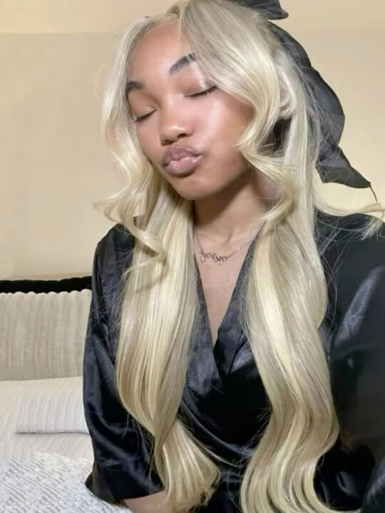 Kisslove Hair Blonde Balayage On Brown Hair 3D Body Wave 13x6 Lace Front Human Hair Wigs