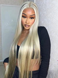 Kisslove Hair Blonde Balayage On Brown Hair 3D Body Wave 13x6 Lace Front Human Hair Wigs