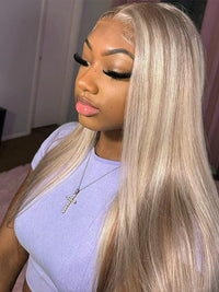 Kisslove Hair Blonde Balayage 13X4 Lace Frontal Wigs Blonde Human Hair Wig