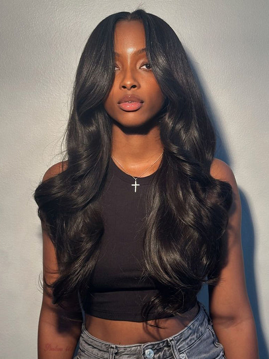 Body Wave 4*4 Transparent HD Lace Closure Wig Glueless Lace Front Human Hair Wigs