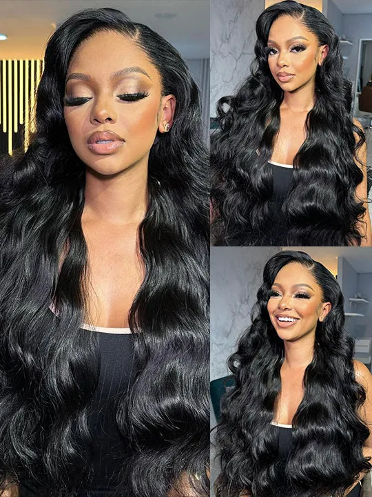 Pre-Bleached Knots Body Wave 13x4 HD Full Lace Frontal Wig Upgrade Ready to Go Wigs